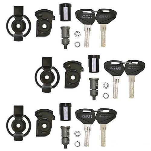 Givi Security lock lukkosarja sis. 3 lukkopesää + 6 avainta