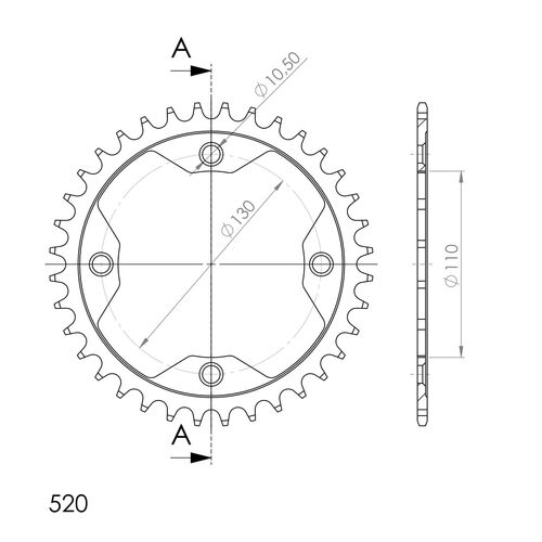 Supersprox Teräs takaratas 1350.38