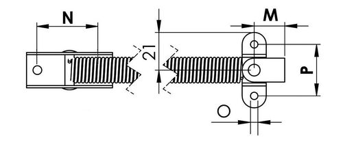 Luukkujousi SS220mm A