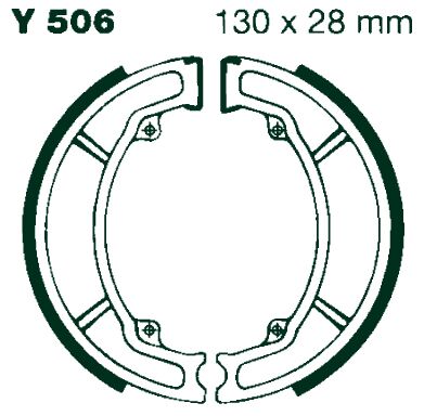 AIR Bromsbackar Y 506 130x28mm parvis